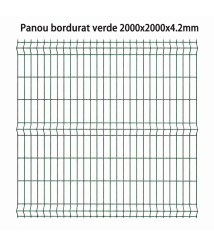 Panou bordurat verde 2000 x 2000 x 4.2 mm Panou bordurat verde 2000 x 2000 x 4.2 mm